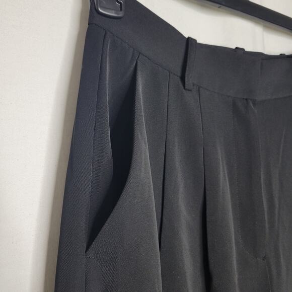French Connection Women's Harry Wide Leg Suiting Pants Black NWT Size 6 - Picture 7 of 11